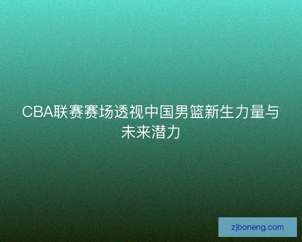 CBA联赛赛场透视中国男篮新生力量与未来潜力